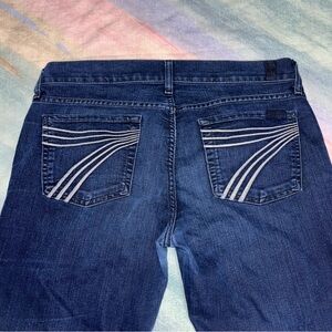 7 For All Mankind Blue Flare Jeans